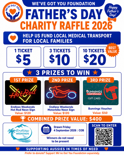 Fathers Day Raffle – Win 1 of 3 Prizes